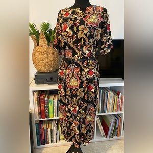 vintage pattern midi dress, ASOS size 10. worn only once!
